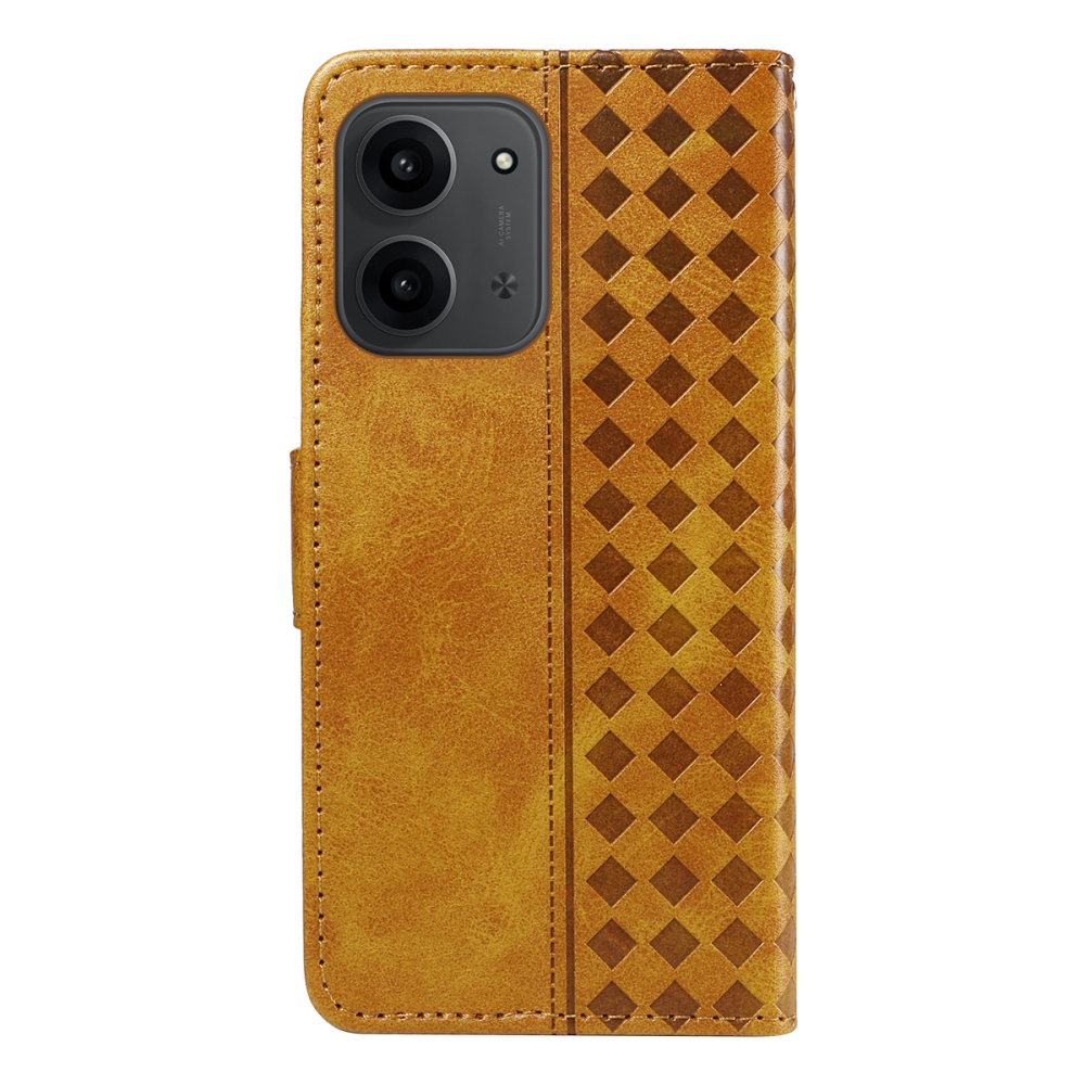 Grids knížkové pouzdro na Xiaomi Redmi 15C 4G/5G (173mm) - žluté