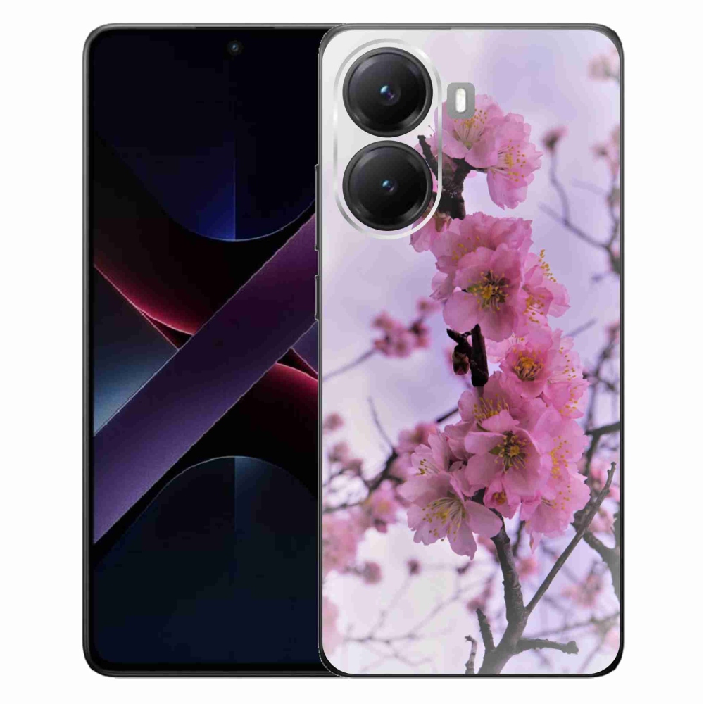 Gelový kryt mmCase na Xiaomi Poco X7 Pro 5G - květiny 7