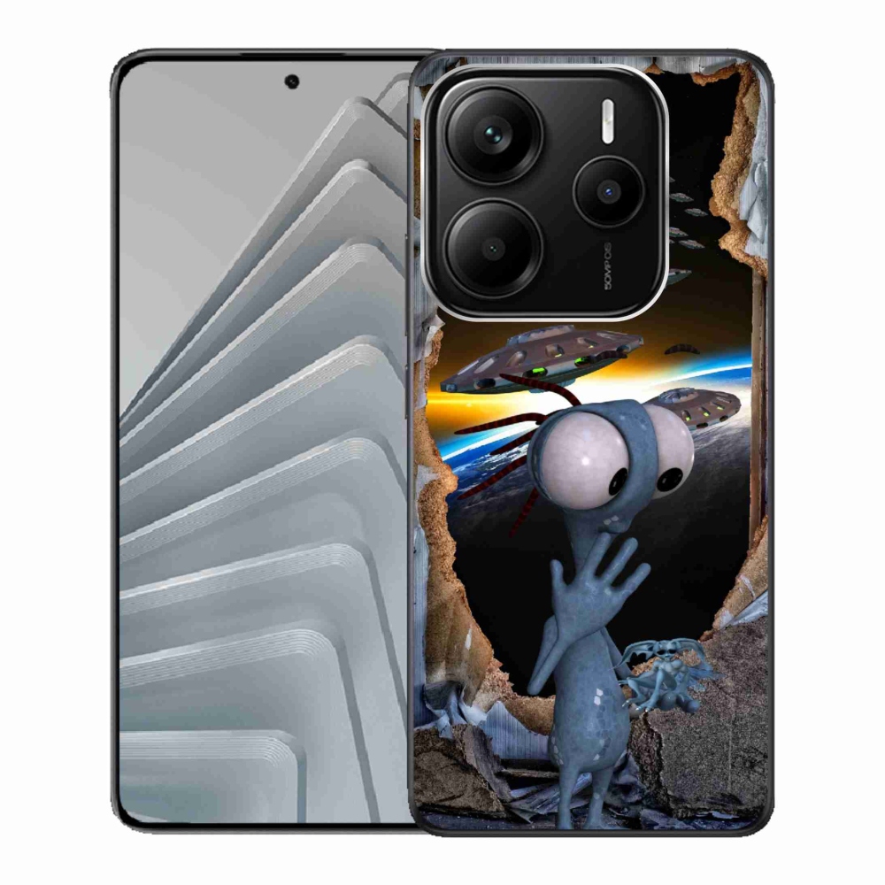 Gelový kryt mmCase na Xiaomi Redmi Note 14 5G - mimozemšťan