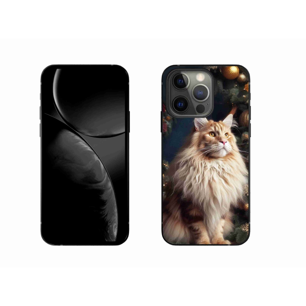 Gelový kryt mmCase na iPhone 13 Pro 6.1 - kočka u stromku
