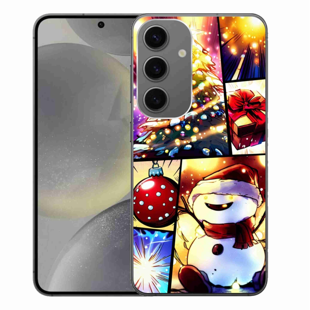 Gelový kryt mmCase na Samsung Galaxy S24+ - vánoční motivy 1