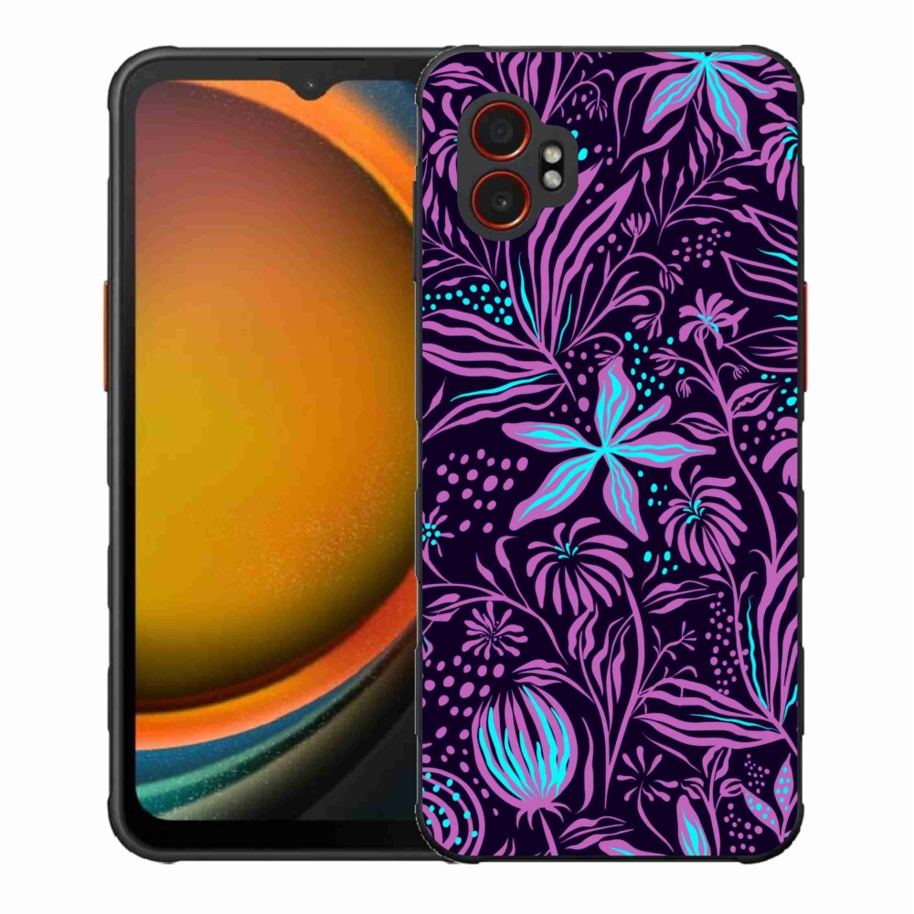 Gelový kryt mmCase na Samsung Galaxy Xcover 7 Pro - květiny 2