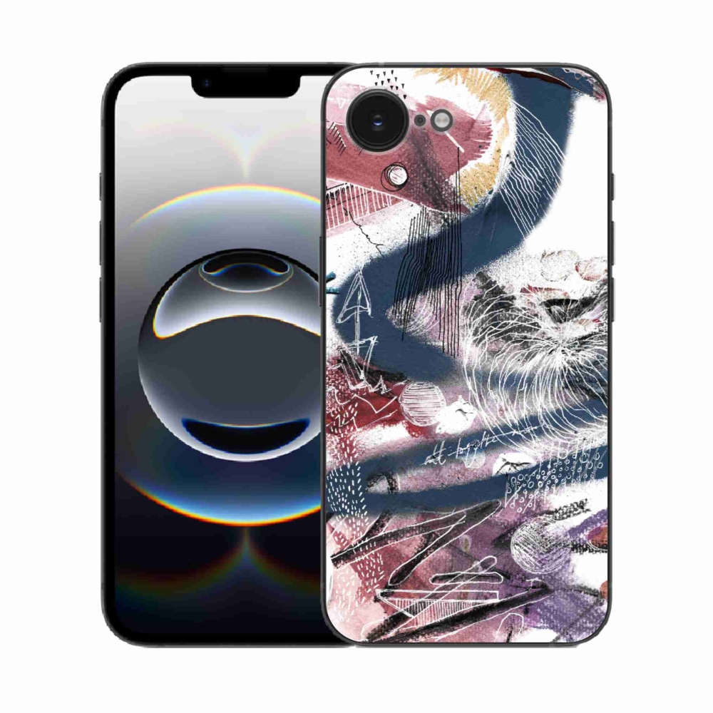 Gelový kryt mmCase na iPhone 16e - abstraktní motiv 28