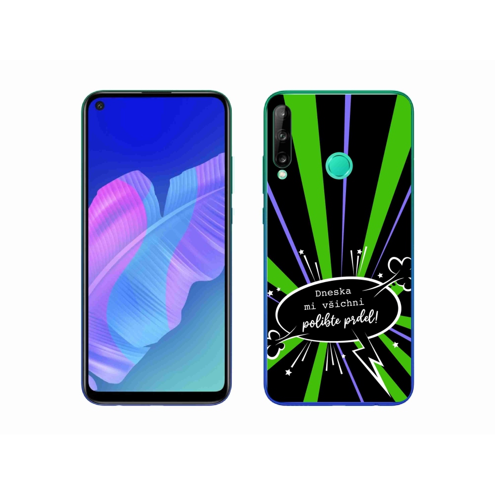 Gelový kryt mmCase na Huawei P40 Lite E - vtipný text 15 černé pozadí