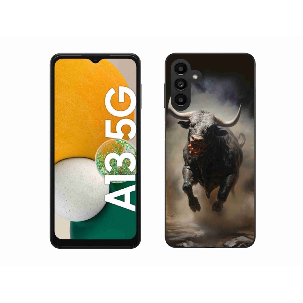 Gelový kryt mmCase na Samsung Galaxy A13 5G - rozzuřený býk
