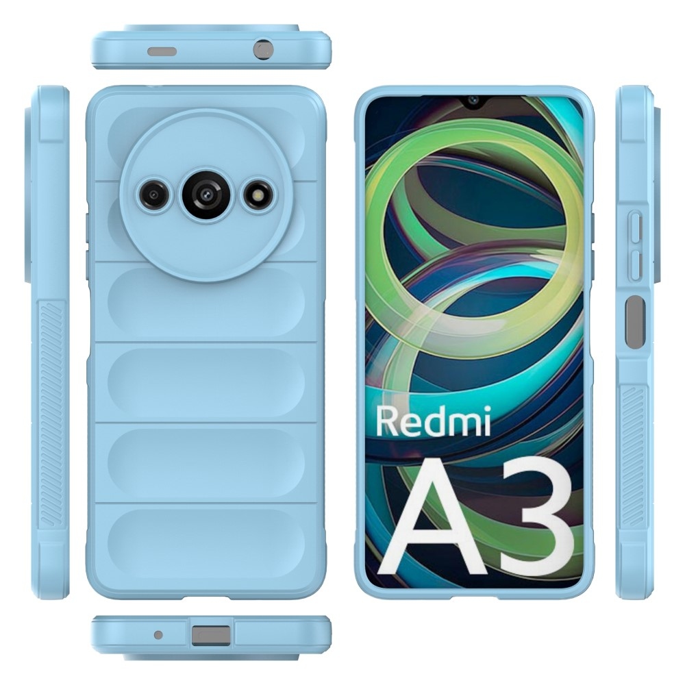 Rugg odolný gelový obal na Xiaomi Redmi A3 - světlemodrý