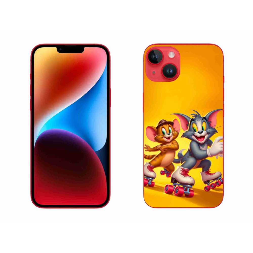 Gelový kryt mmCase na iPhone 14 Plus - tom a jerry