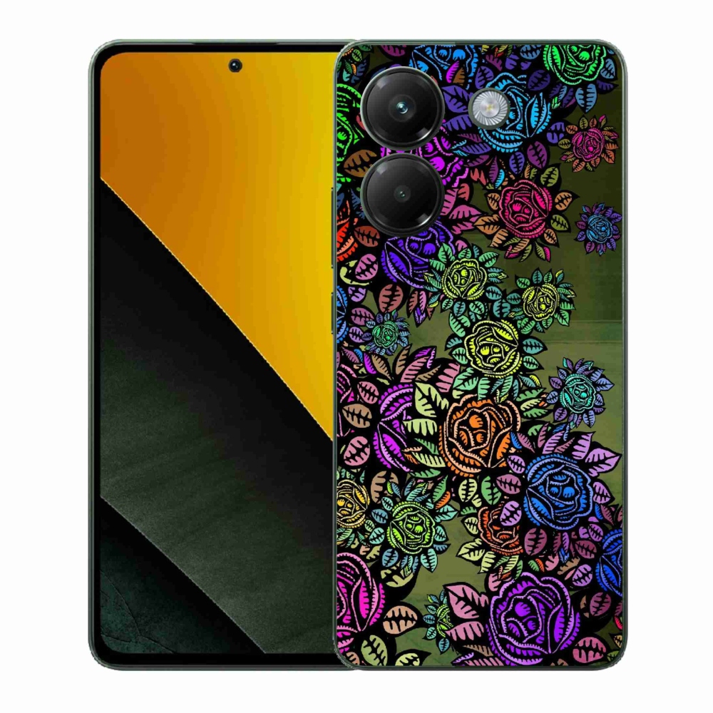Gelový kryt mmCase na Xiaomi Poco M7 Pro 5G - květiny 6