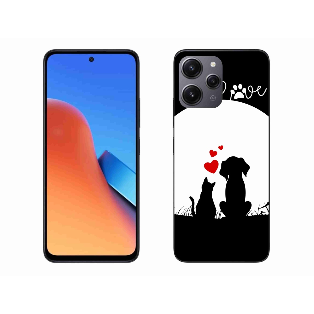 Gelový obal mmCase na Xiaomi Redmi 12 - zvířecí láska