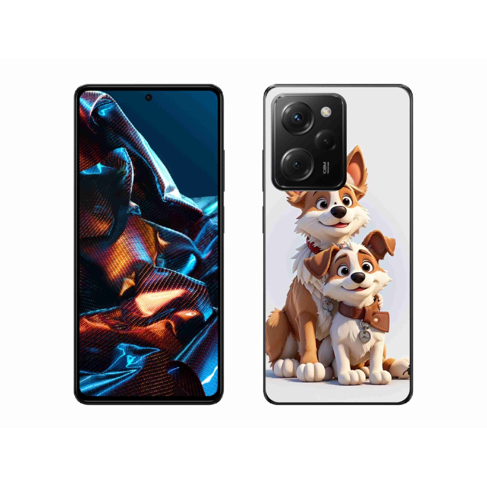Gelový kryt mmCase na Xiaomi Poco X5 Pro 5G - kreslení psi