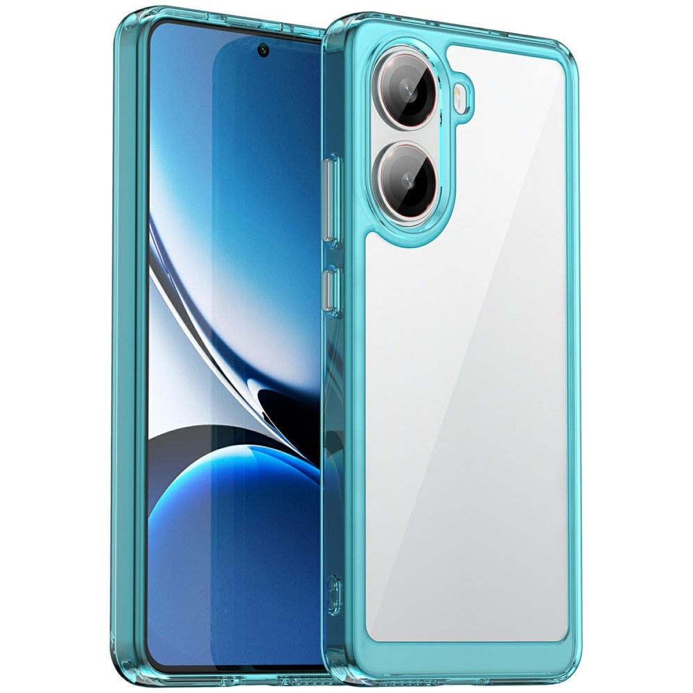 Gelový obal s pevnými zády na Xiaomi Poco X7 Pro 5G - světlemodrý