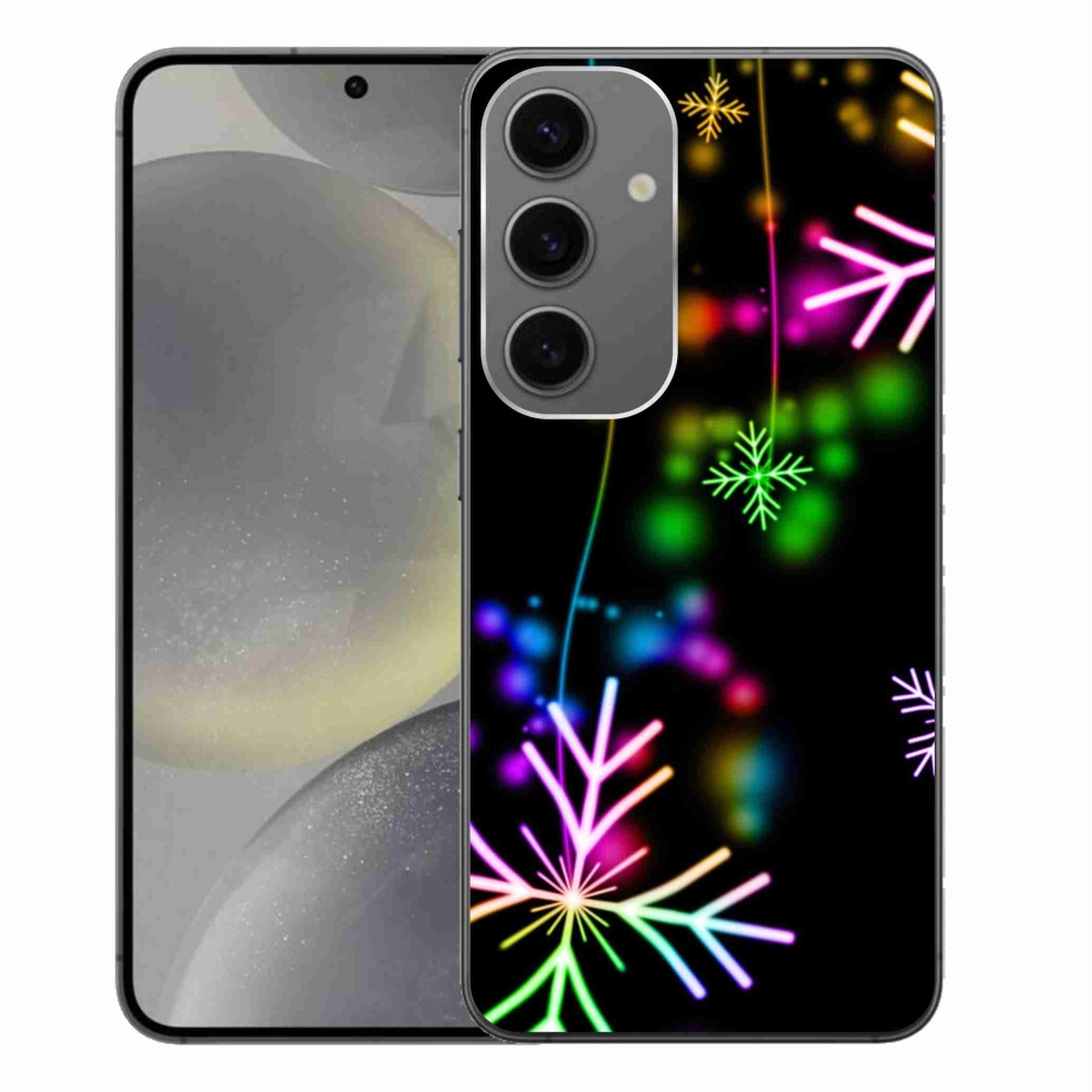 Gelový kryt mmCase na Samsung Galaxy S24+ - barevné vločky