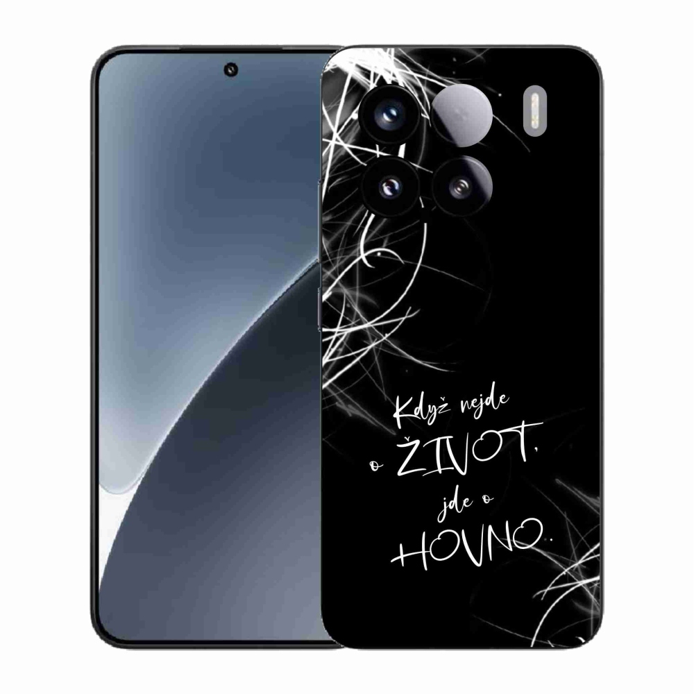 Gelový kryt mmCase na Xiaomi 15 - vtipný text 16 černé pozadí