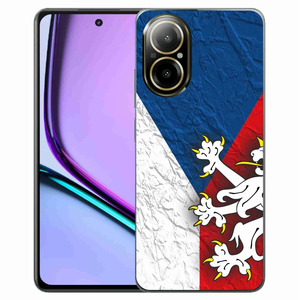 Gelový kryt mmCase na Realme C67 - česká vlajka 1