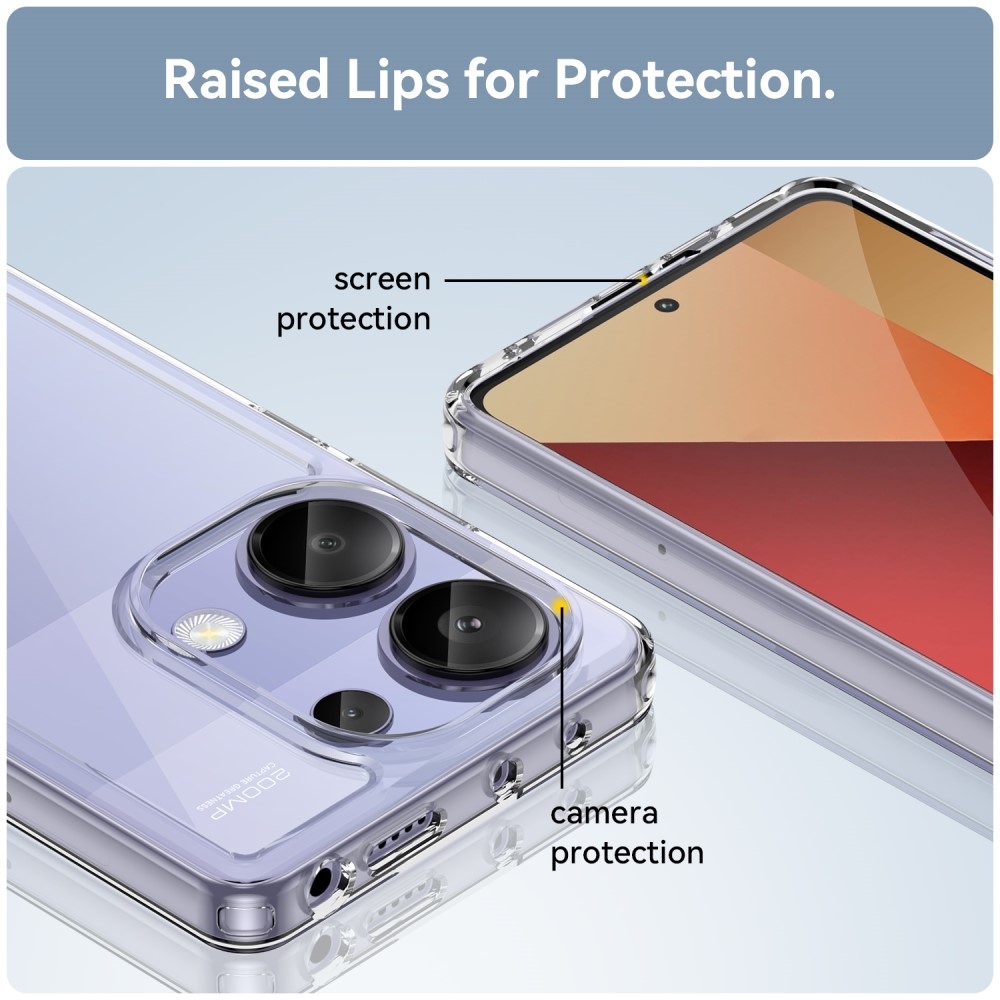 Gelový obal s pevnými zády pro Xiaomi Redmi Note 13 Pro 4G/Poco M6 Pro - průhledný