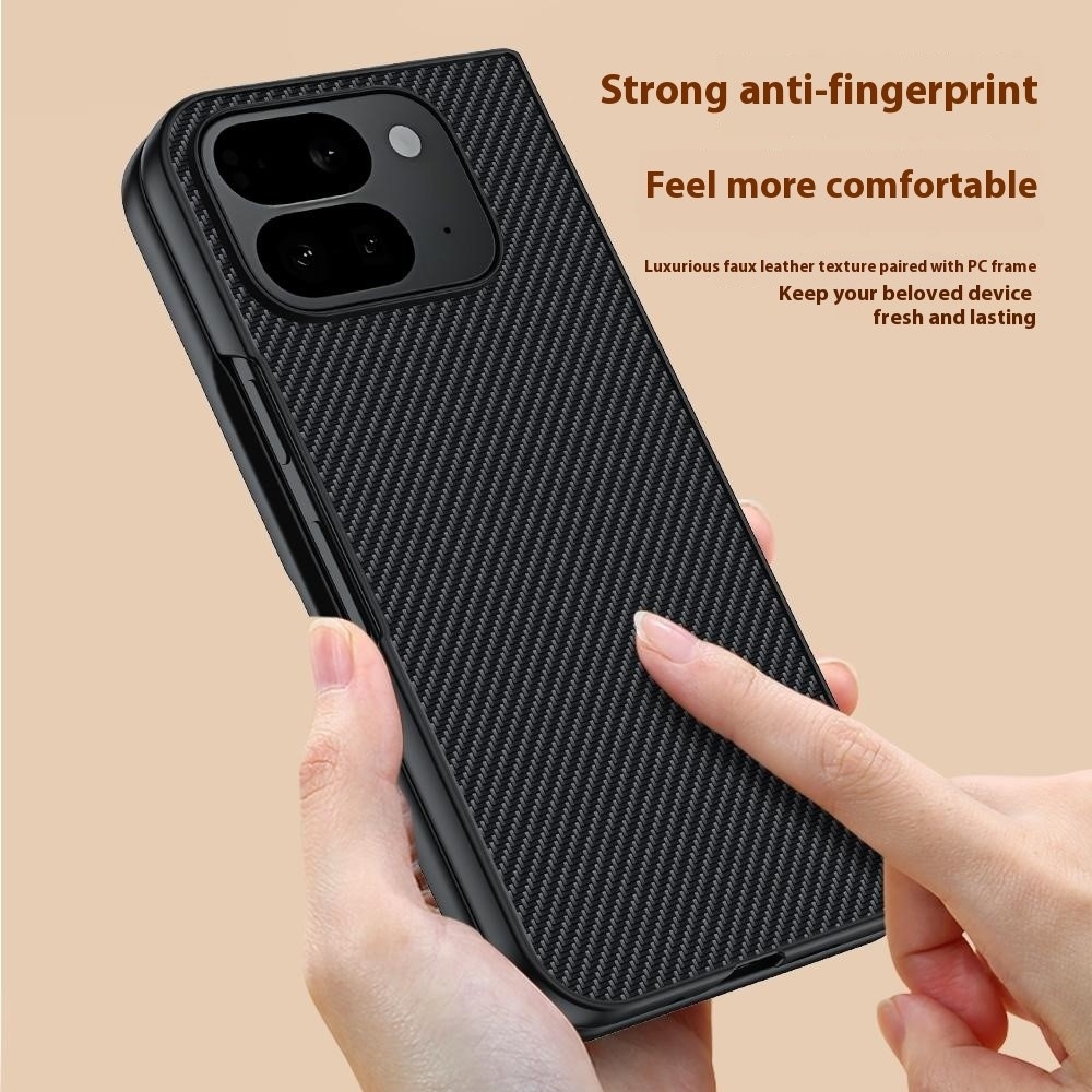 Carbone plastový kryt na mobil Google Pixel 10 Pro Fold - černý