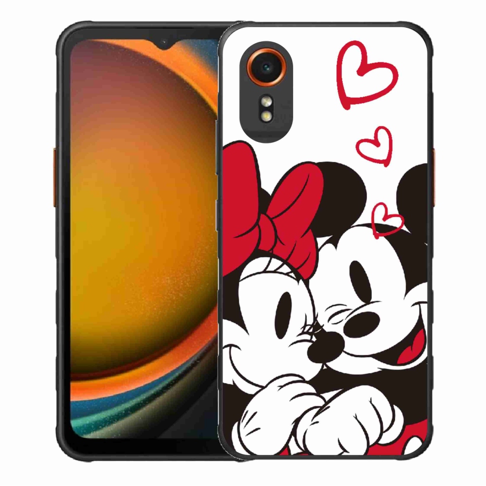 Gelový kryt mmCase na Samsung Galaxy Xcover 7 - minnie a mickey