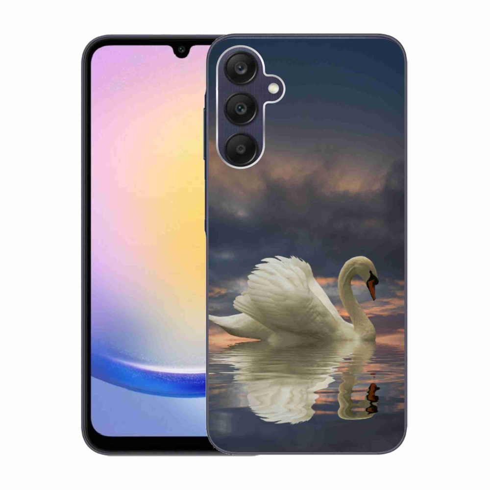 Gelový kryt mmCase na Samsung Galaxy A25 5G - labuť