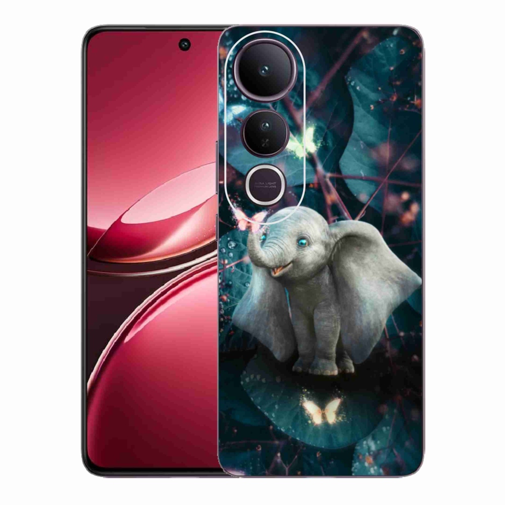 Gelový kryt mmCase na Vivo V50 Lite 4G/5G - roztomilý slon