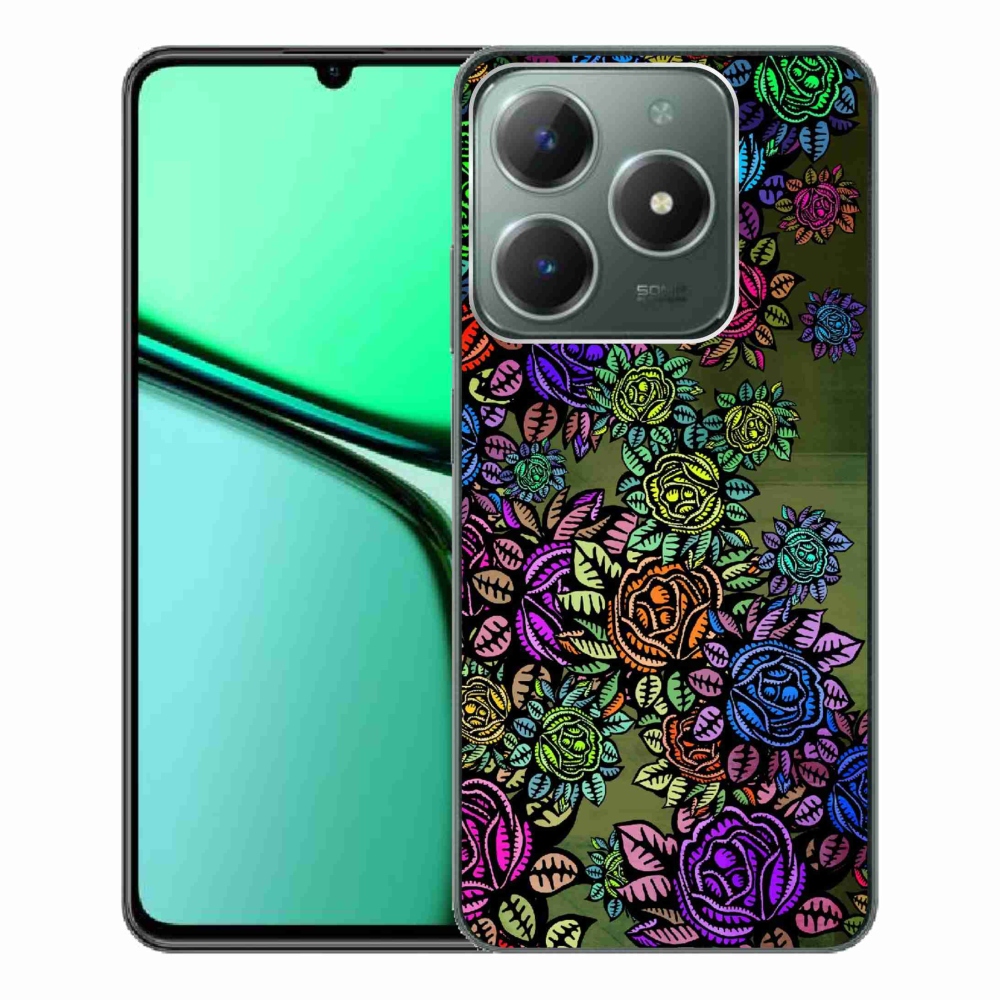 Gelový kryt mmCase na Realme C61 - květiny 6