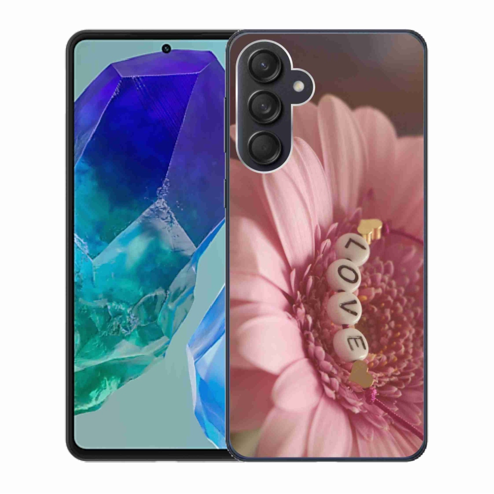 Gelový kryt mmCase na Samsung Galaxy M55 5G - přívěsek love