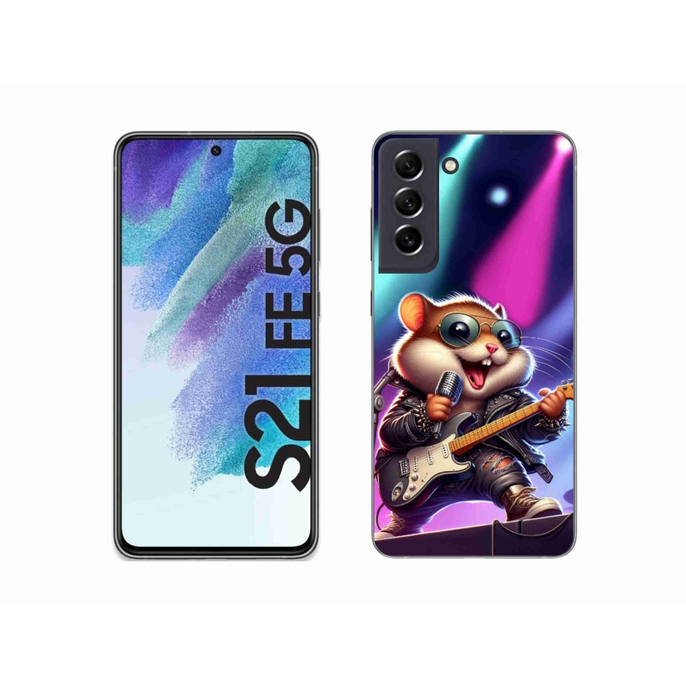 Gelový kryt mmCase na Samsung Galaxy S21 FE 5G - křeček rocker