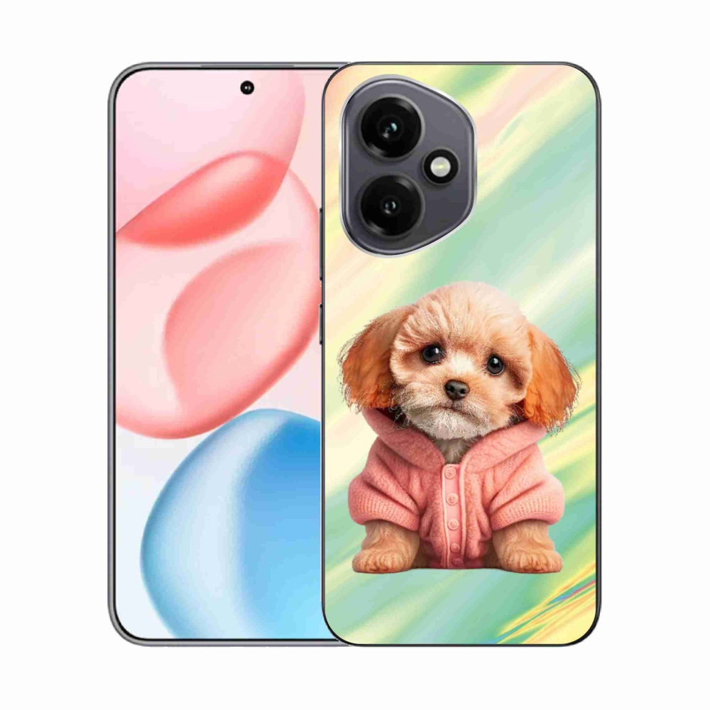 Gelový kryt mmCase na Honor 400 - štěně ve svetru