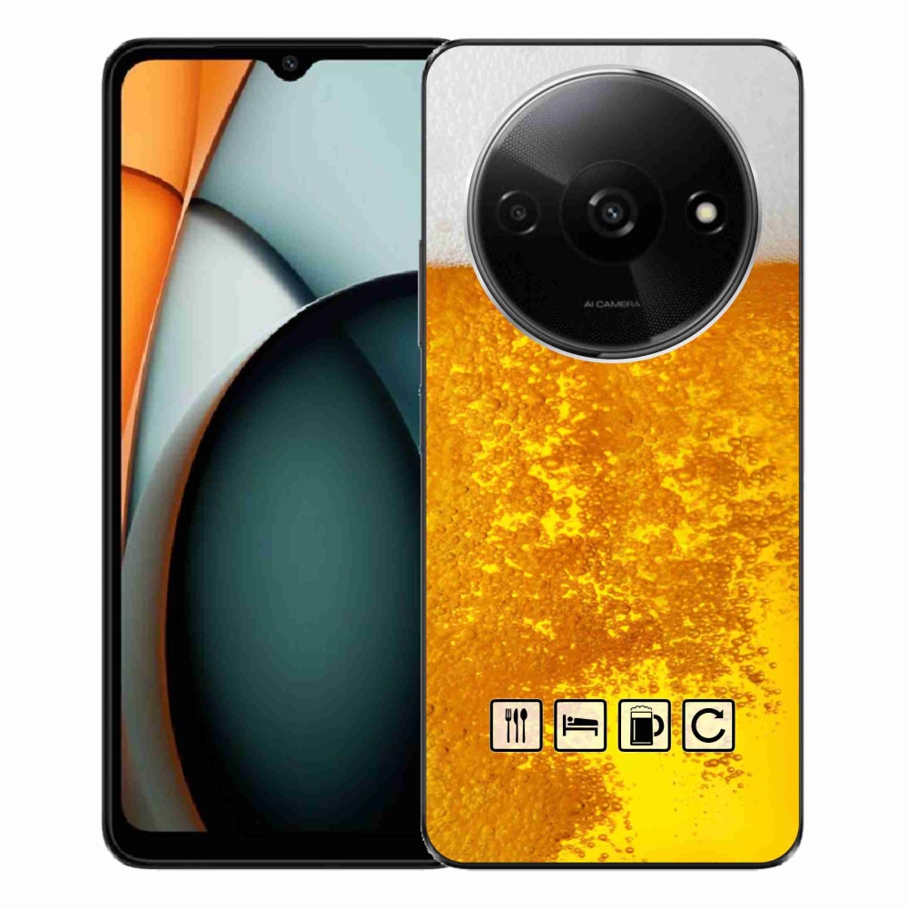 Gelový kryt mmCase na Xiaomi Redmi A3  - pivní motiv 3
