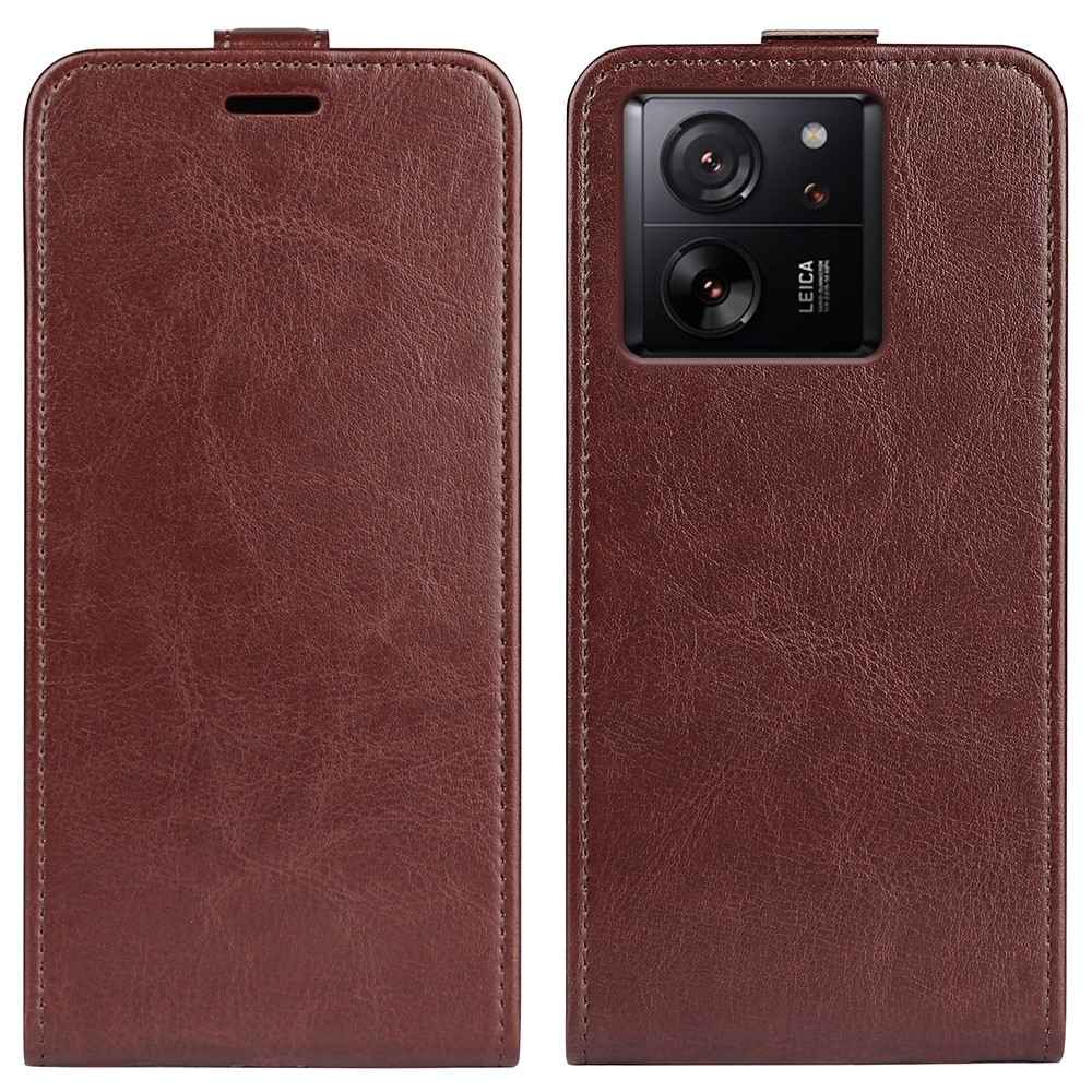 Vertical flipové pouzdro na Xiaomi 13T/13T Pro - hnědé