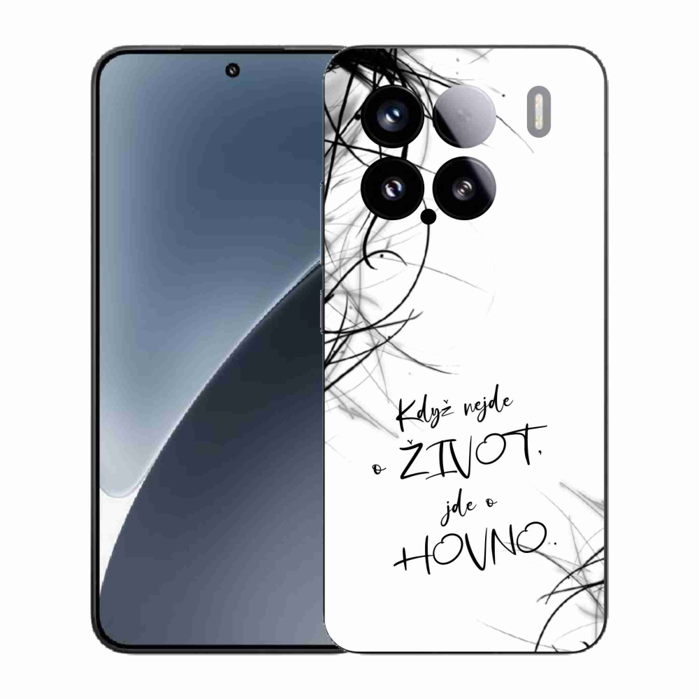Gelový kryt mmCase na Xiaomi 15 - vtipný text 16 bílé pozadí