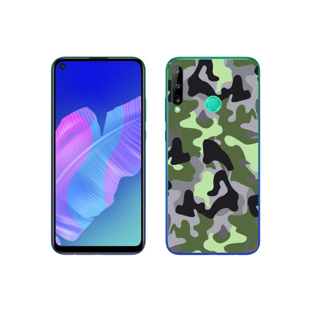 Gelový kryt mmCase na Huawei P40 Lite E - maskáčový vzor 7