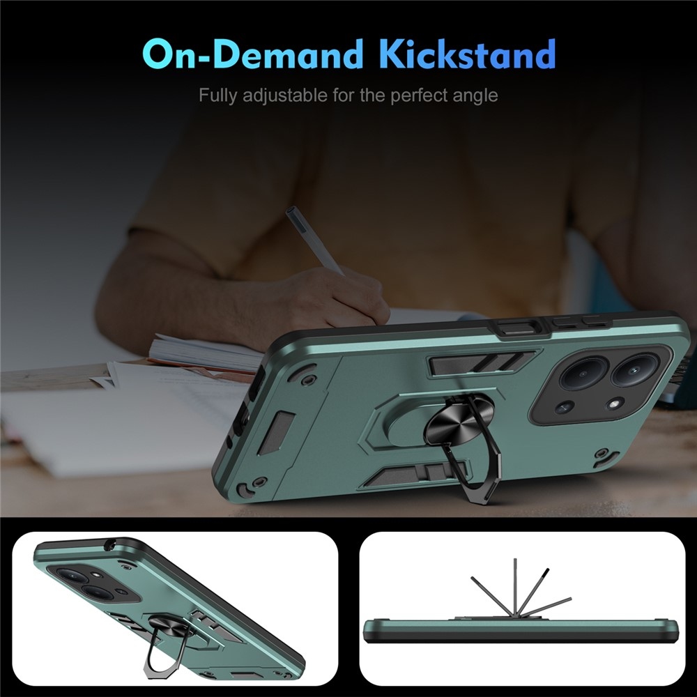 Defend odolný kryt na Xiaomi Redmi 15C 4G (171mm)/Poco C85 4G (171mm) - zelený