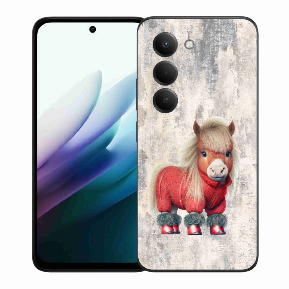 Gelový kryt mmCase na Xiaomi Redmi 15 4G/5G (171mm) - poník ve svetru
