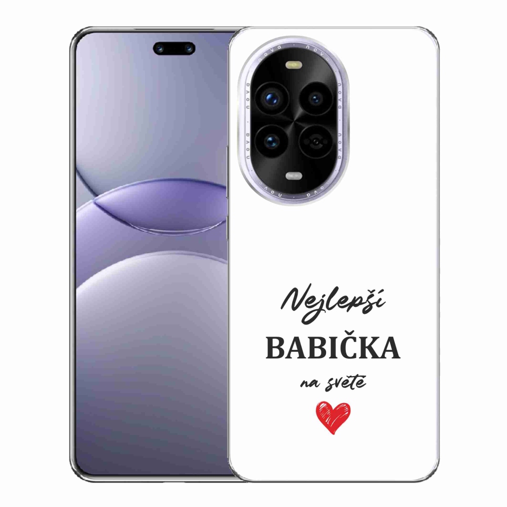 Gelový kryt mmCase na Huawei Nova 13 Pro 5G - nejlepší babička 1 bílé pozadí