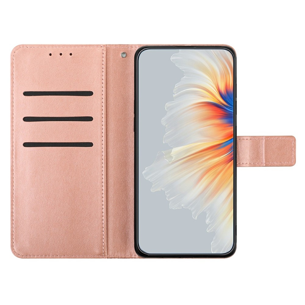 Mandala knížkové pouzdro na Xiaomi 15T Pro - růžovozlaté