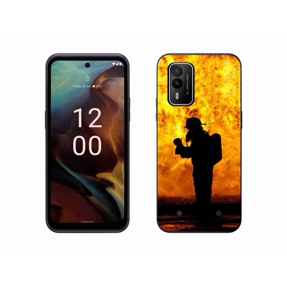 Gelový kryt mmCase na Nokia XR21 - hasič