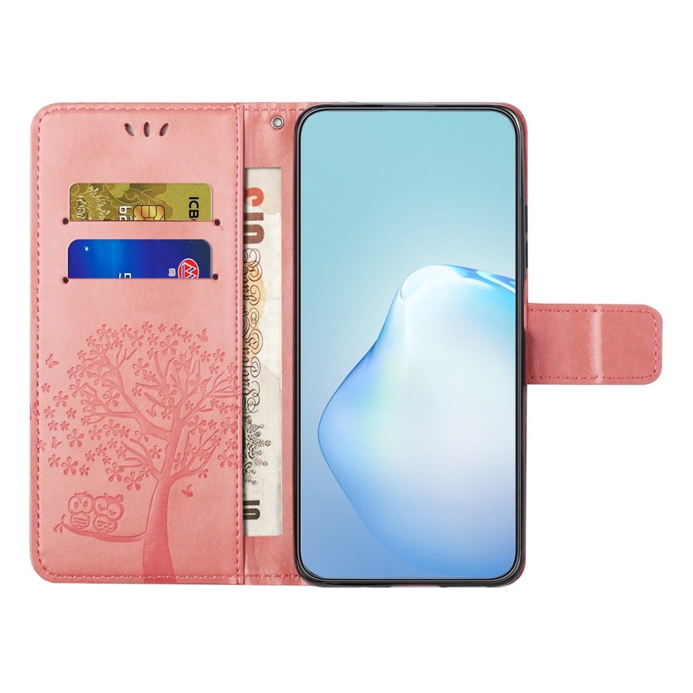 Tree knížkové pouzdro na Samsung Galaxy A56 5G - růžové