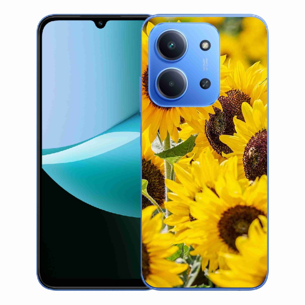 Gelový kryt mmCase na Xiaomi Redmi 15C 4G/5G (173mm) - slunečnice