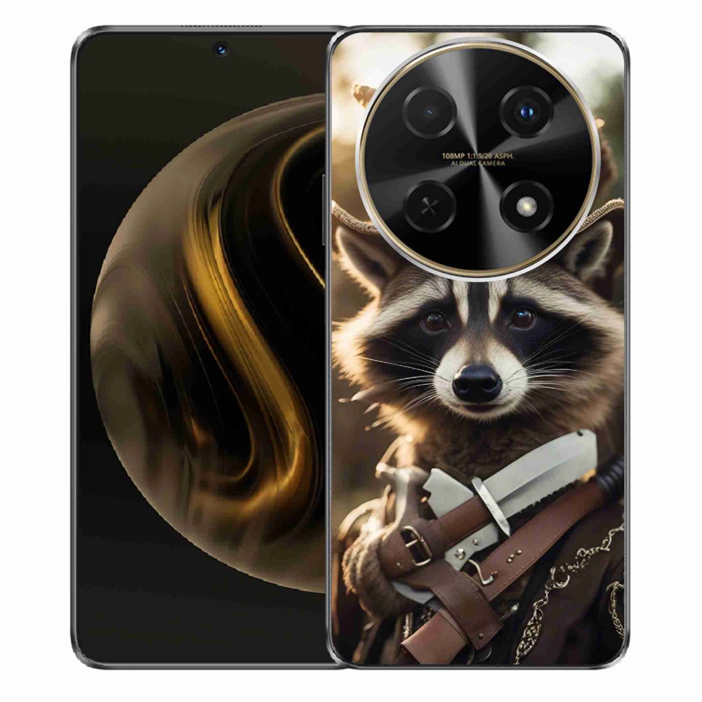 Gelový kryt mmCase na Huawei Nova 12i - mýval v uniformě