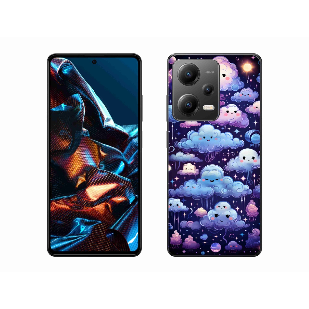 Gelový kryt mmCase na Xiaomi Redmi Note 12 Pro 5G - mráčky
