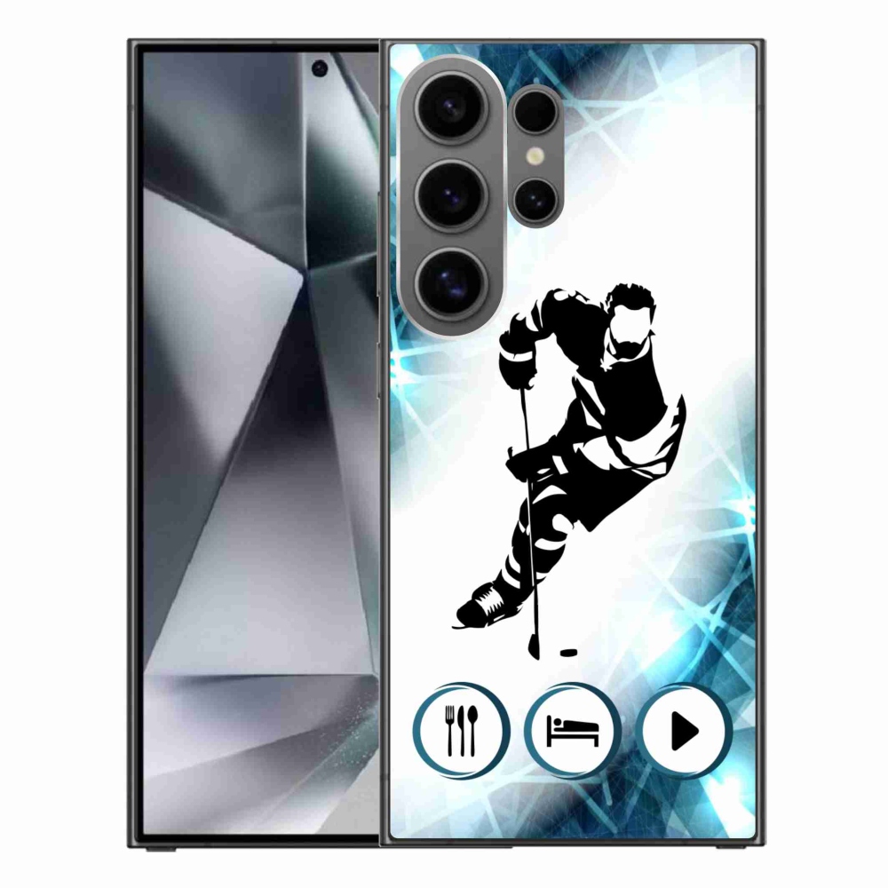Gelový kryt mmCase na Samsung Galaxy S24 Ultra - hokej 1