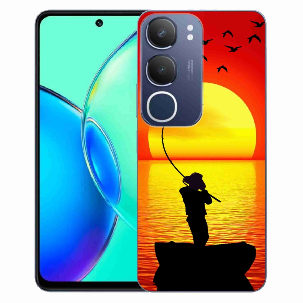 Gelový kryt mmCase na Vivo Y19s - rybaření
