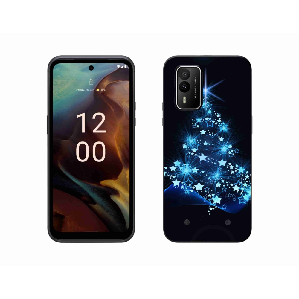 Gelový kryt mmCase na Nokia XR21 - vánoční stromek