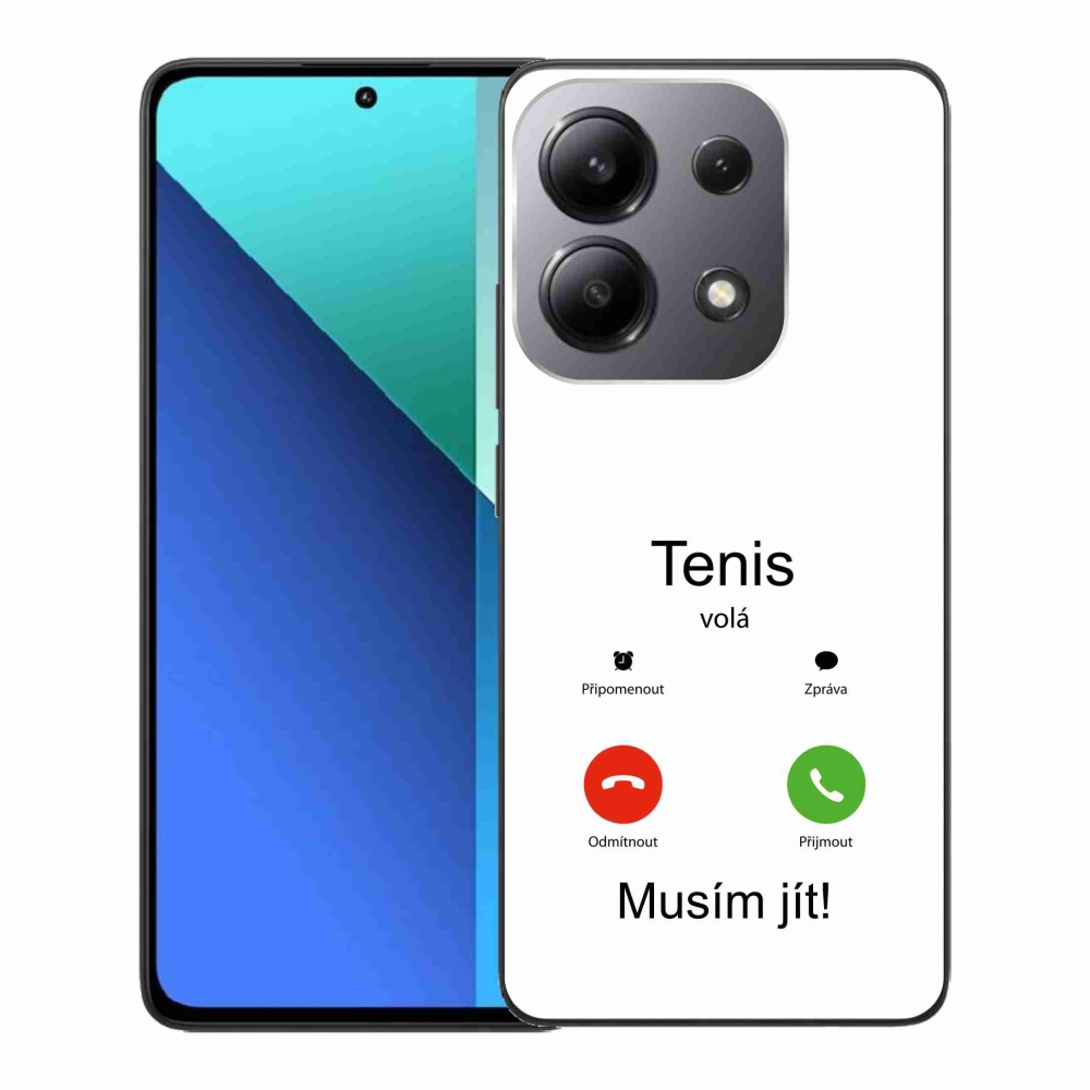 Gelový kryt mmCase na Xiaomi Redmi Note 13 - tenis volá bílé pozadí
