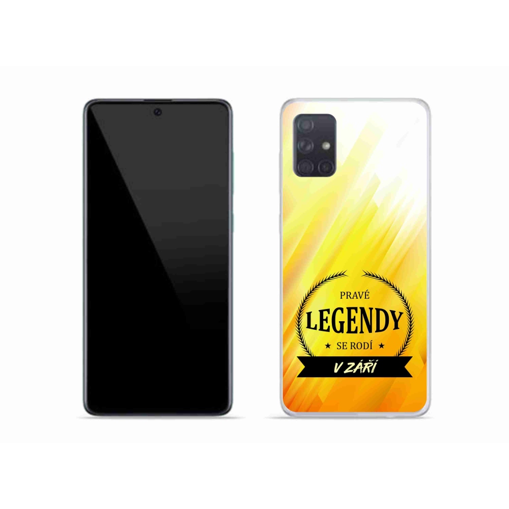 Gelový kryt mmCase na Samsung Galaxy A51 - legendy v září žluté pozadí