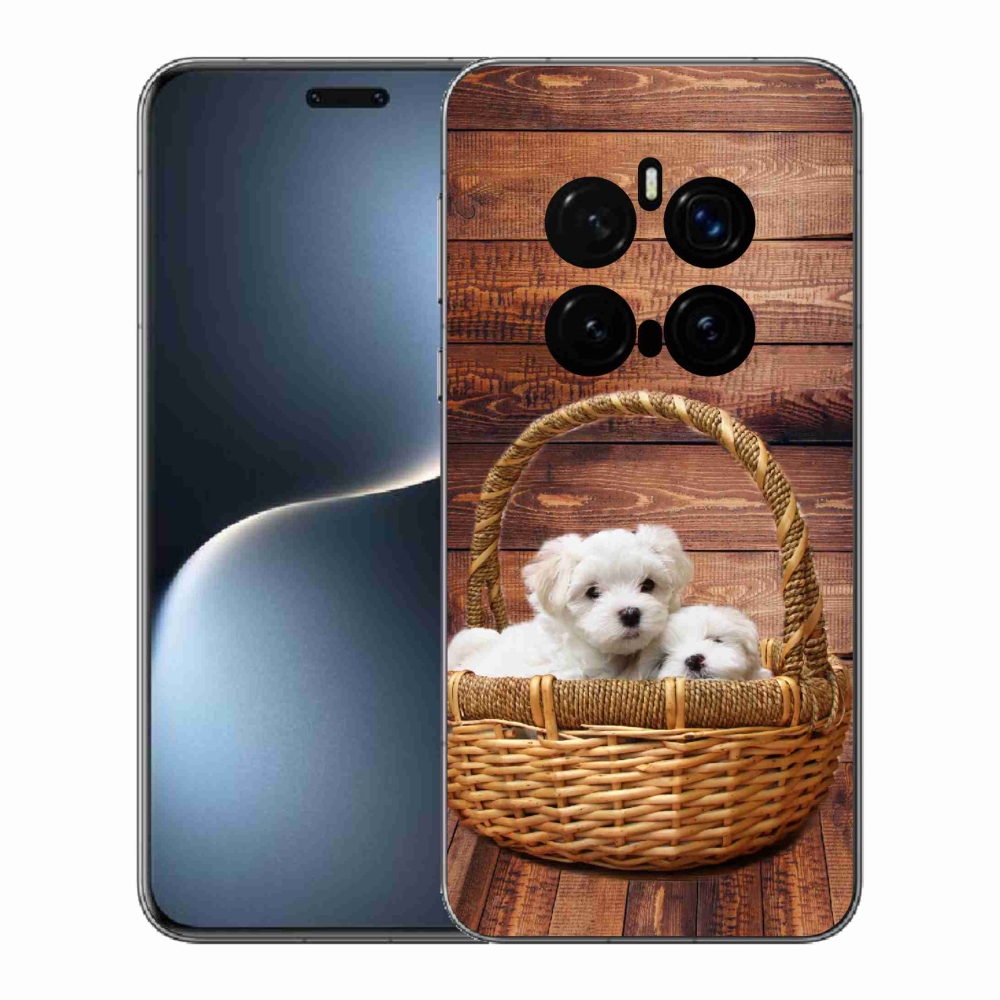 Gelový kryt mmCase na Honor Magic 7 Pro 5G - štěňátka