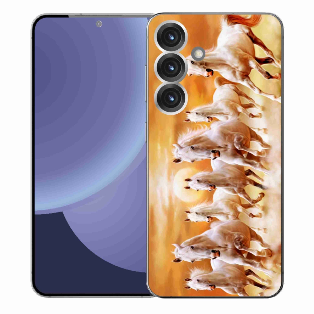 Gelový kryt mmCase na Samsung Galaxy S25+ - koně 2