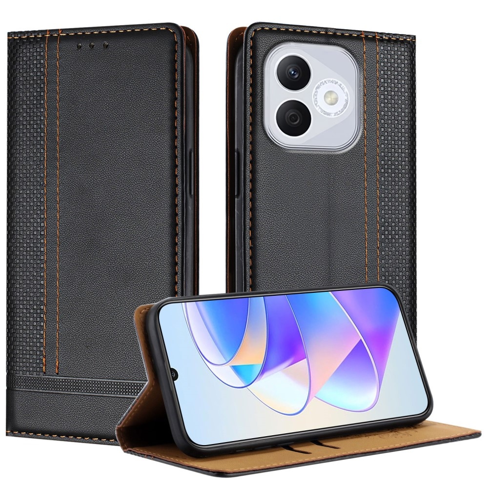 L-Shaped knížkové pouzdro na Honor 400 Lite - černé