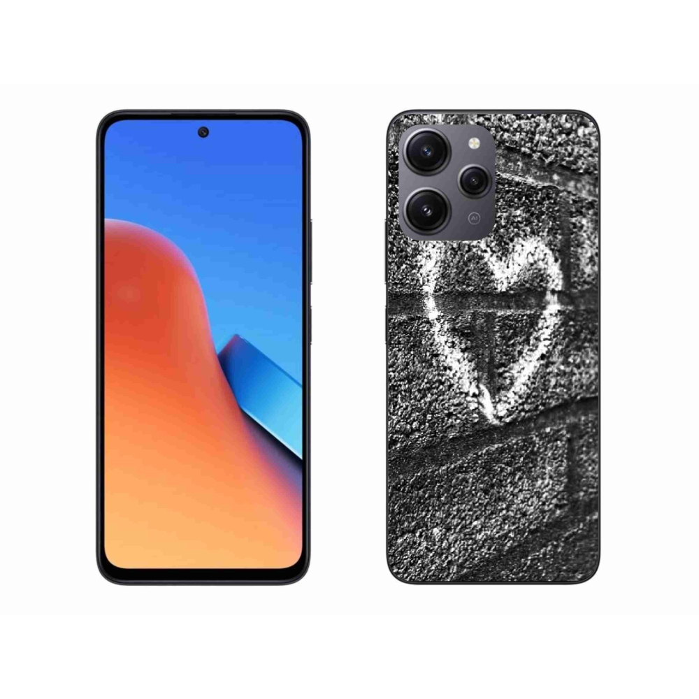 Gelový kryt mmCase na Xiaomi Redmi 12 - srdce na zdi