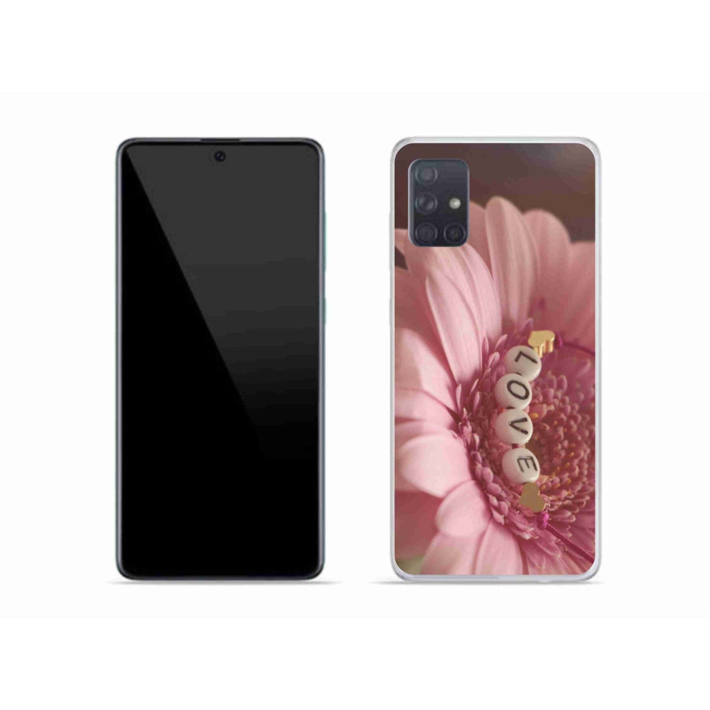 Gelový kryt mmCase na Samsung Galaxy A51 - přívěsek love